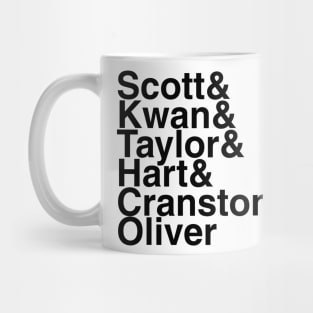 Power Rangers Helvetica List Mug